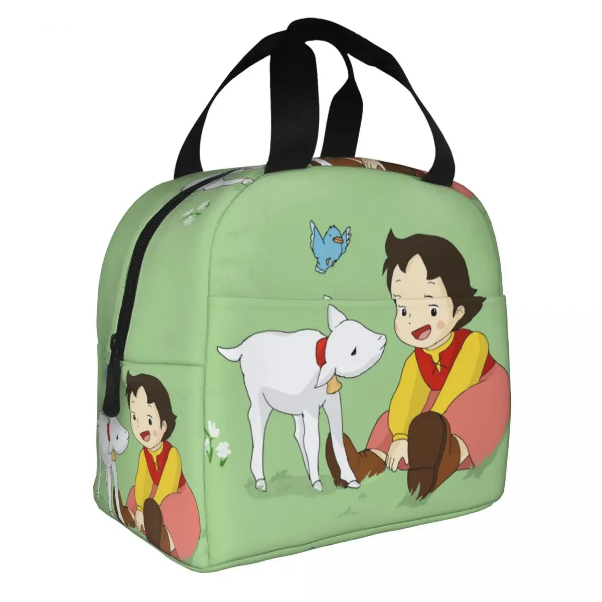 

Термоизолированные сумки для ланча Heidi And Litle Goat, Женская многоразовая сумка для ланча для детей, школьников, детская коробка для хранения еды, бенто