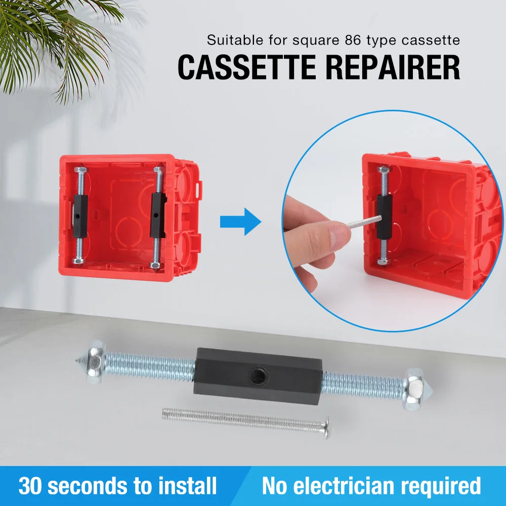 

Ремонтный винтовой выключатель в темноте для кассеты, старые Сменные фиксированные настенные опорные стержни для ремонта, 86 мм, 10 шт.