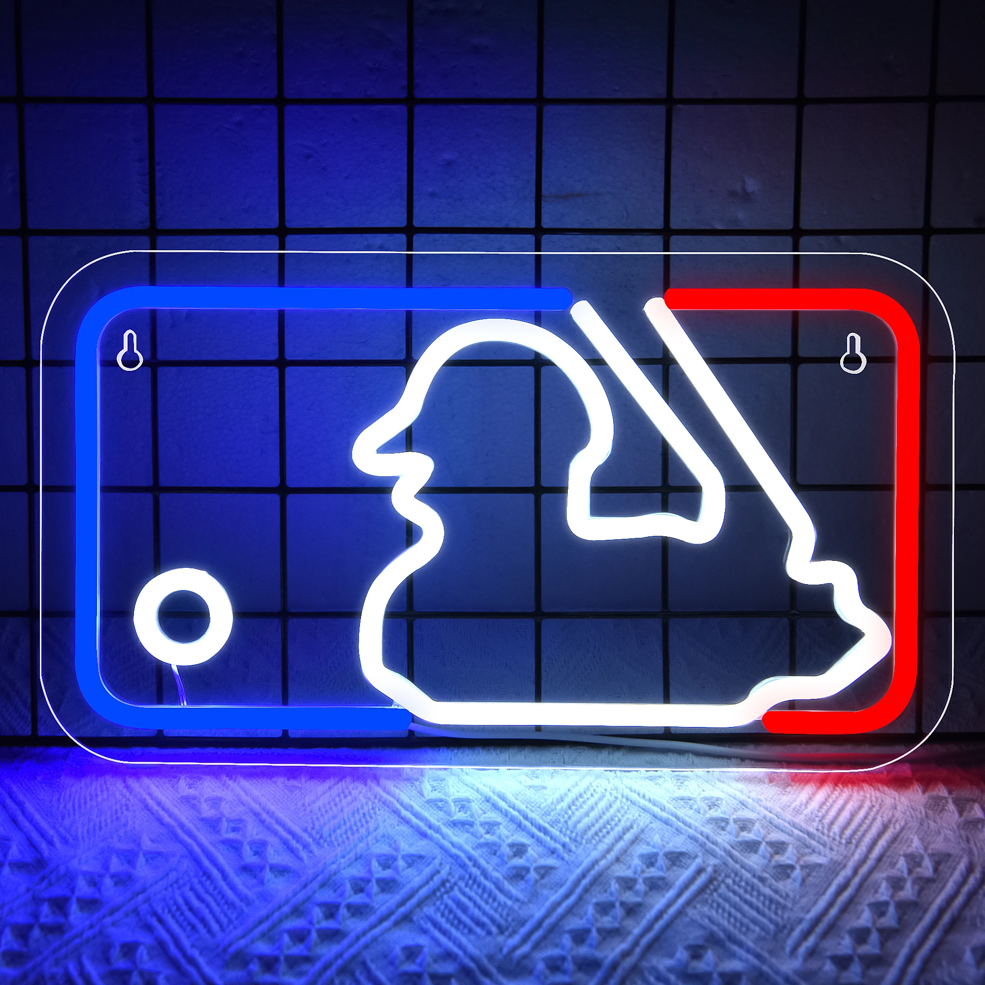 bawełniane znaki baseballowe do dekoracji ścian. Męska jaskinia sportowa Tabloid. Lekkie opakowanie zbiorcze. Idealne klub...