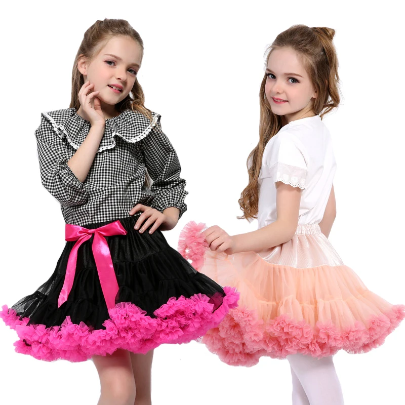 

2022 New Summer Ball Gown Girls Skirt Variety Lace Tutu Colorful Mini Skirt For Girl 1-9 Years Children Party Princess Clothes