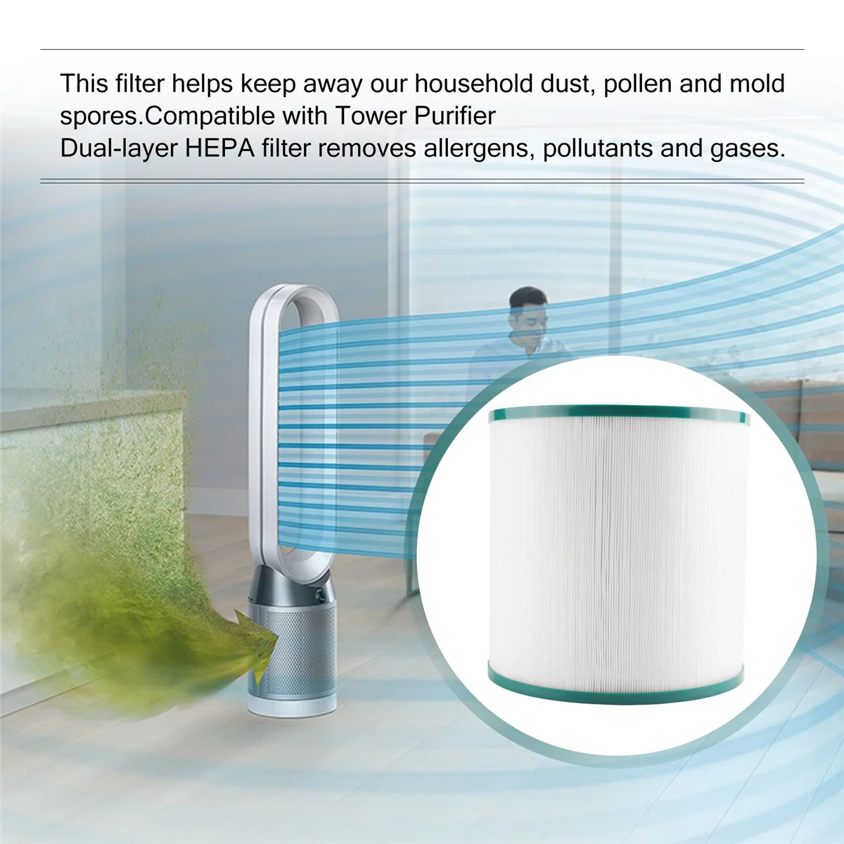 Сменный фильтр для очистителя воздуха Dyson Tp00 Tp02 Tp03 AM11 BP01