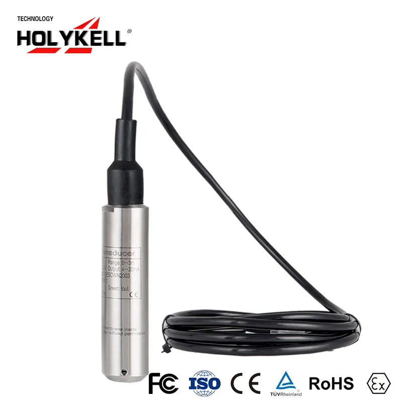 

Holykell stainless steel water tank level probe sensor,12v ground water level sensor submersible for deep well