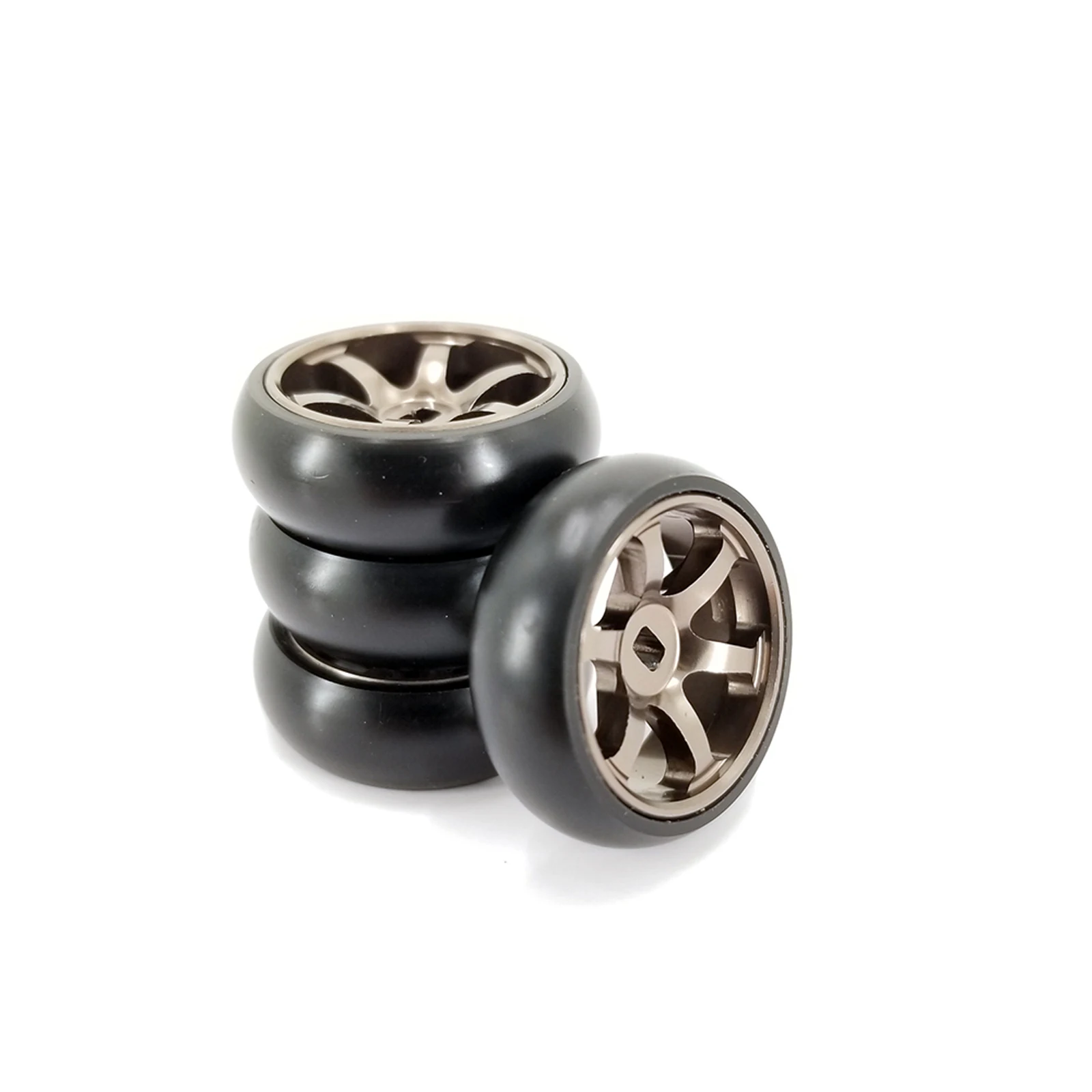 

Upgrade 4pcs 1/28 Metal Slick Wheel Tires for Wltoys 284131 K969 K989 RC Car Drift Tires KYOSHO Mini-z Mini-d Mini-q
