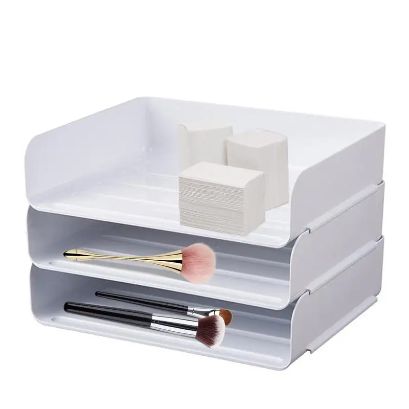 

File Organizer For Desk Paper File Desktop Racks Organizer Stackable Desk Letter Tray Desk File Rack File Holder For Home School
