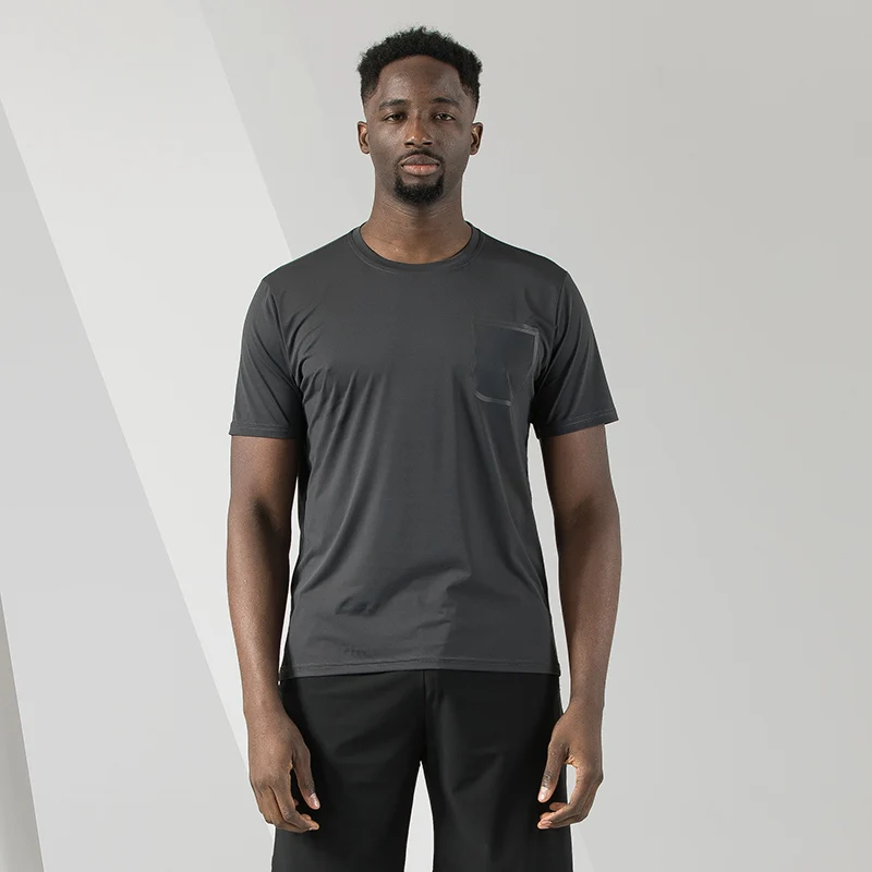 

New Arrival High Quality Men's T-shirts Ice Silk Quick Drying for Outdoor Casual Pocket Design Plus Big Size M-5XL