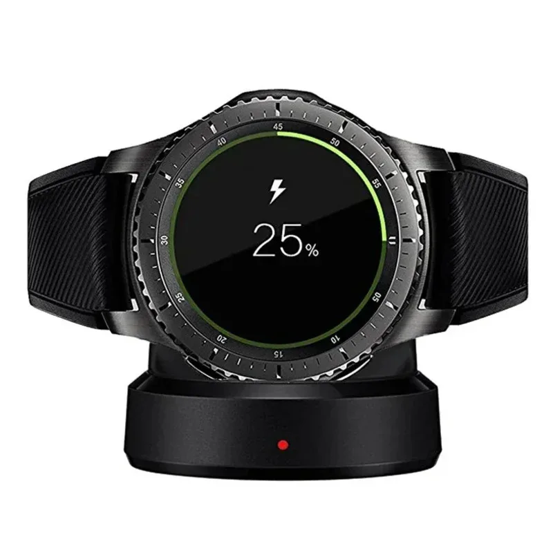 Фото Беспроводное зарядное устройство для Samsung Gear S3 S2, зарядная база для умных часов, док-станция, аксессуары для умной электроники №5