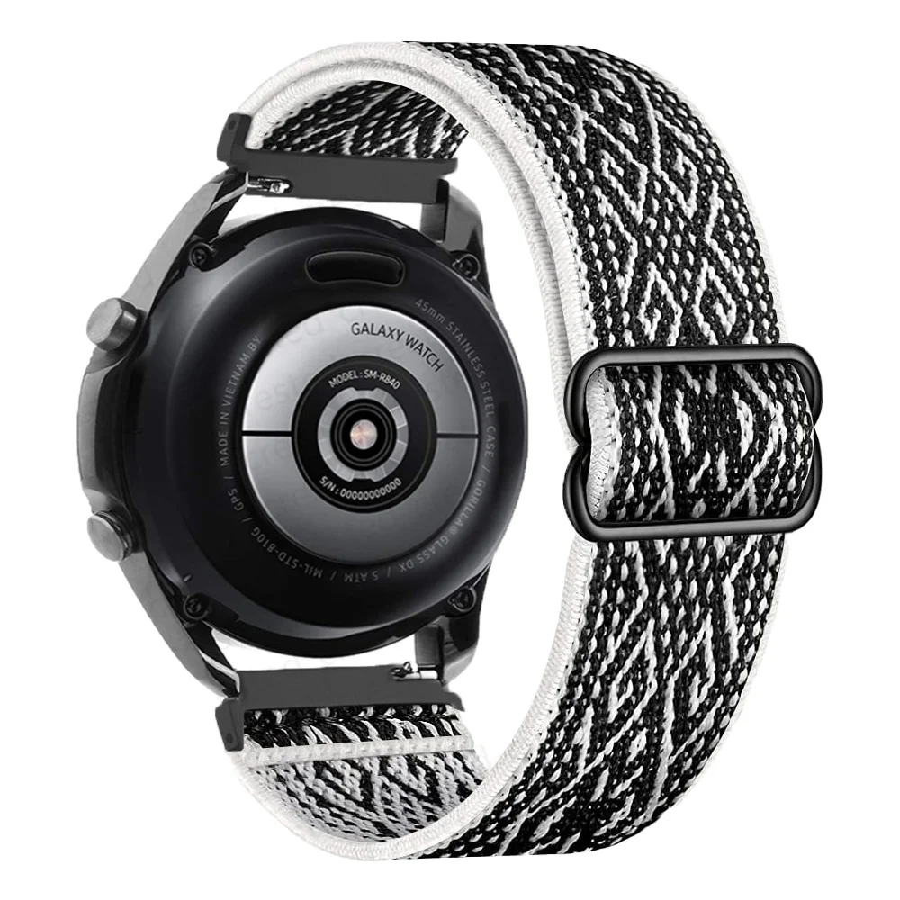 

Nylon Solo loop strap For Samsung watch 3/Galaxy Active 2/Gear S3/amazfit Adjustable watchband bracelet Huawei GT/2/2E/Pro band