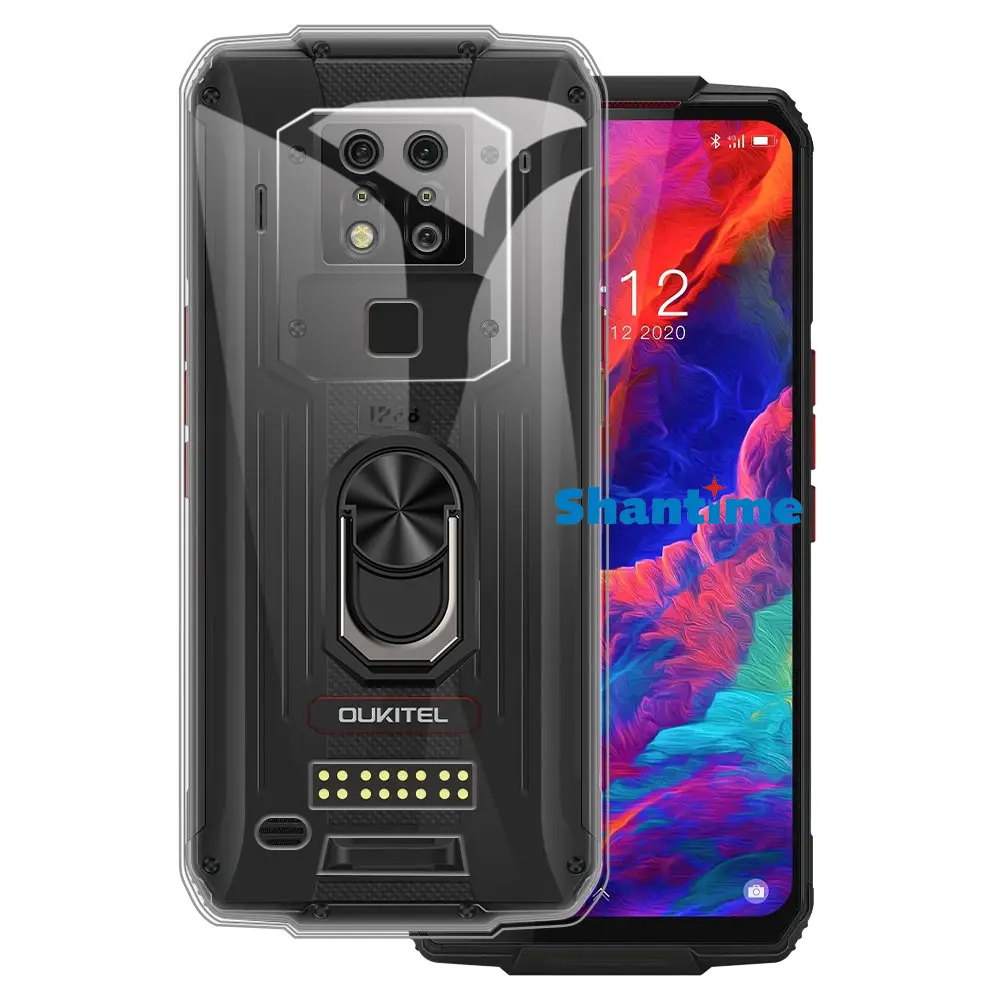 Роскошный противоударный кольцевой держатель для Oukitel WP7 Чехол Мягкий Силиконовый ТПУ защитный чехол для Oukitel WP7 Lite