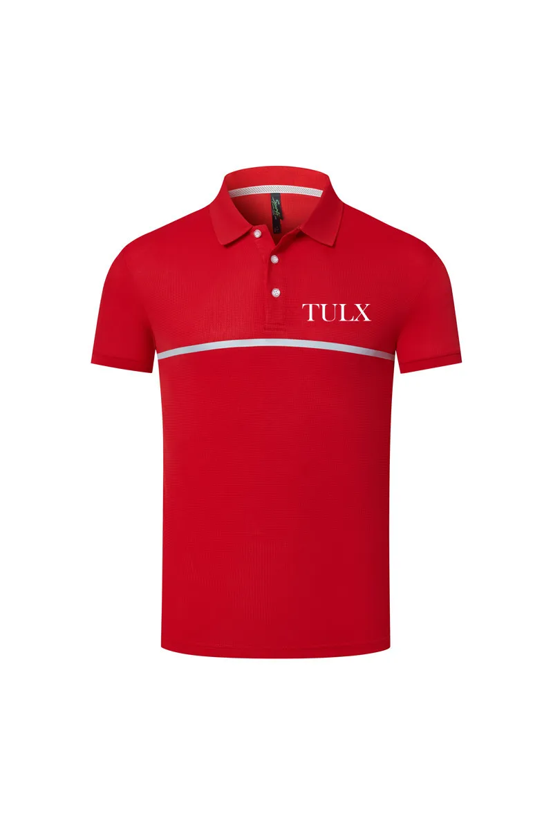 

2022 New Summer Men's Brand TULX Quick-drying Breathable Polo Shirt Polyester/Spandex Short Sleeve Top Golf Wear Man T Shirt