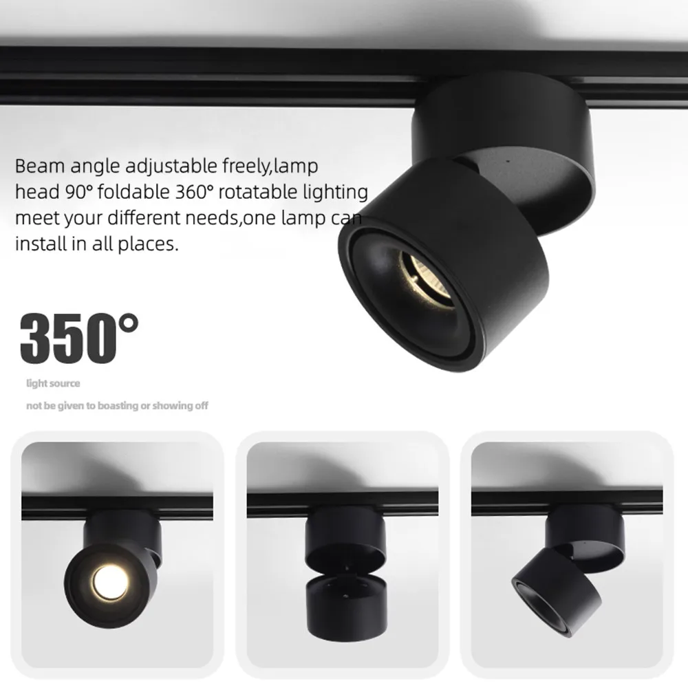 Современный Трековый светильник для помещений светодиодный потолочный точечный