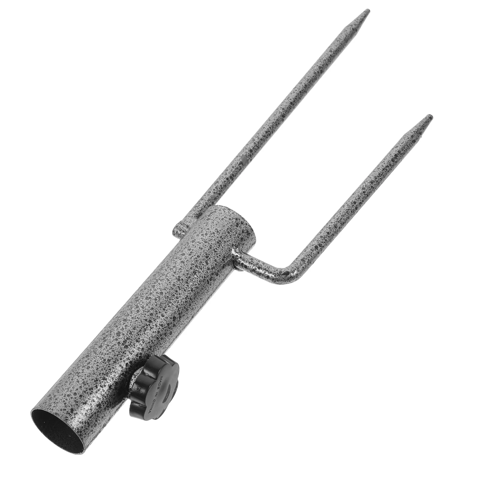 

Patio Metal Anchor Beach Heavy Duty Ground Grass Auger Holder Stands with Two Forks for Use in Soil