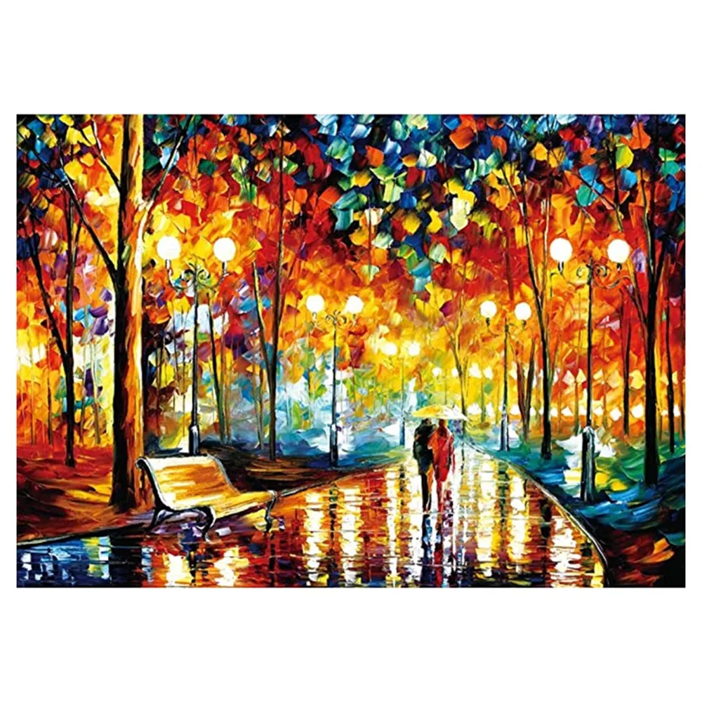 

Jigsaw Puzzles 1000 Pieces For Adults And Kids, Rainy Night Walk Adult Jigsaw Puzzles, Game Learning Education Jigsaw