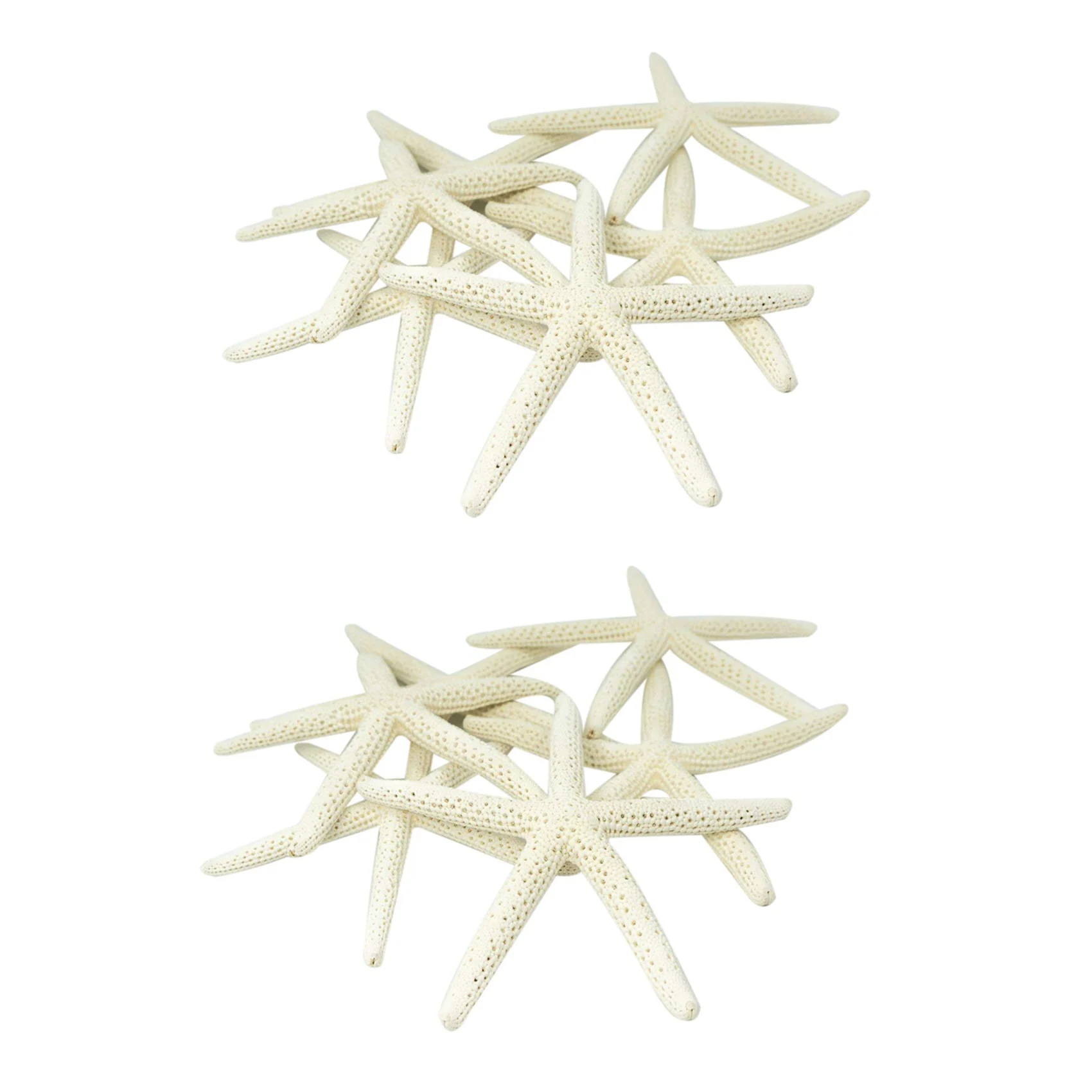 

24PCS White Finger Starfish 5-10cm Decorative Five-Finger Starfish