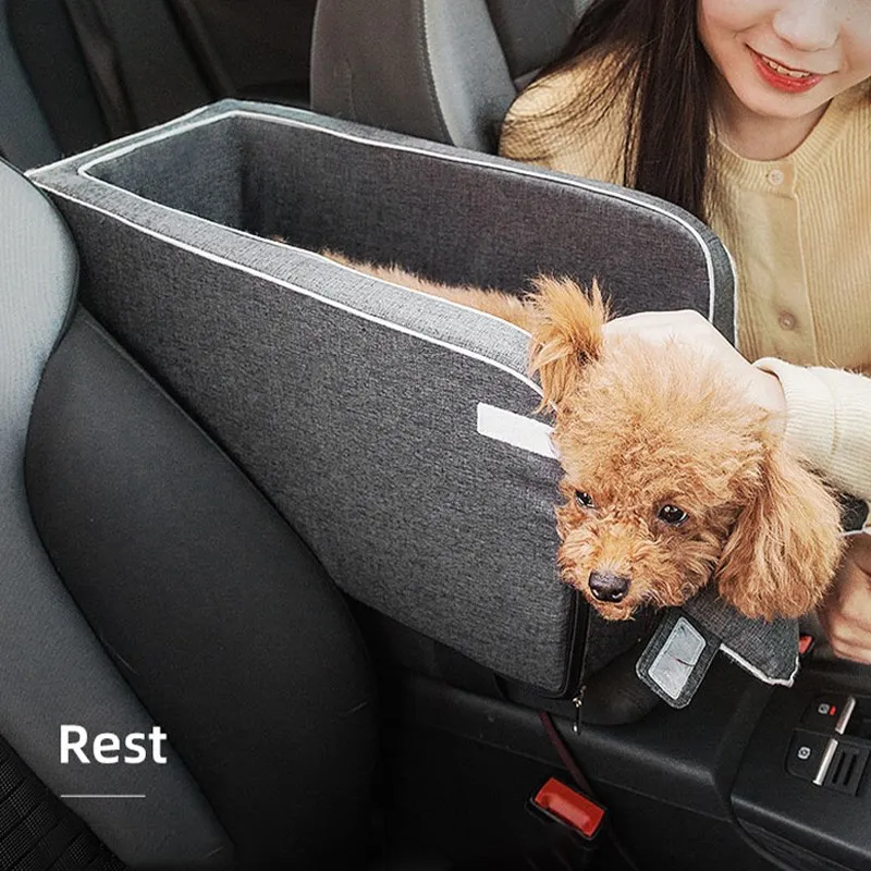 

Dog Car Seat Bed Car Central Dog Car Seat Bed Portable Dog Carrier for Dogs Cats Safety Travel Bag Pet Car Travel Accessories