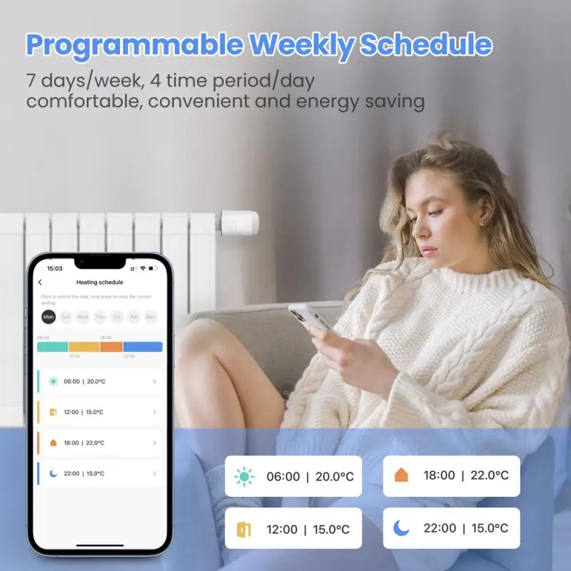 Радиатор Zigbee прочная температура прецизионный пульт дистанционного управления