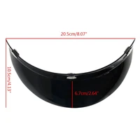 hot universal 3 snap visor face shield lens for motorcycle helmets open face dropshipping