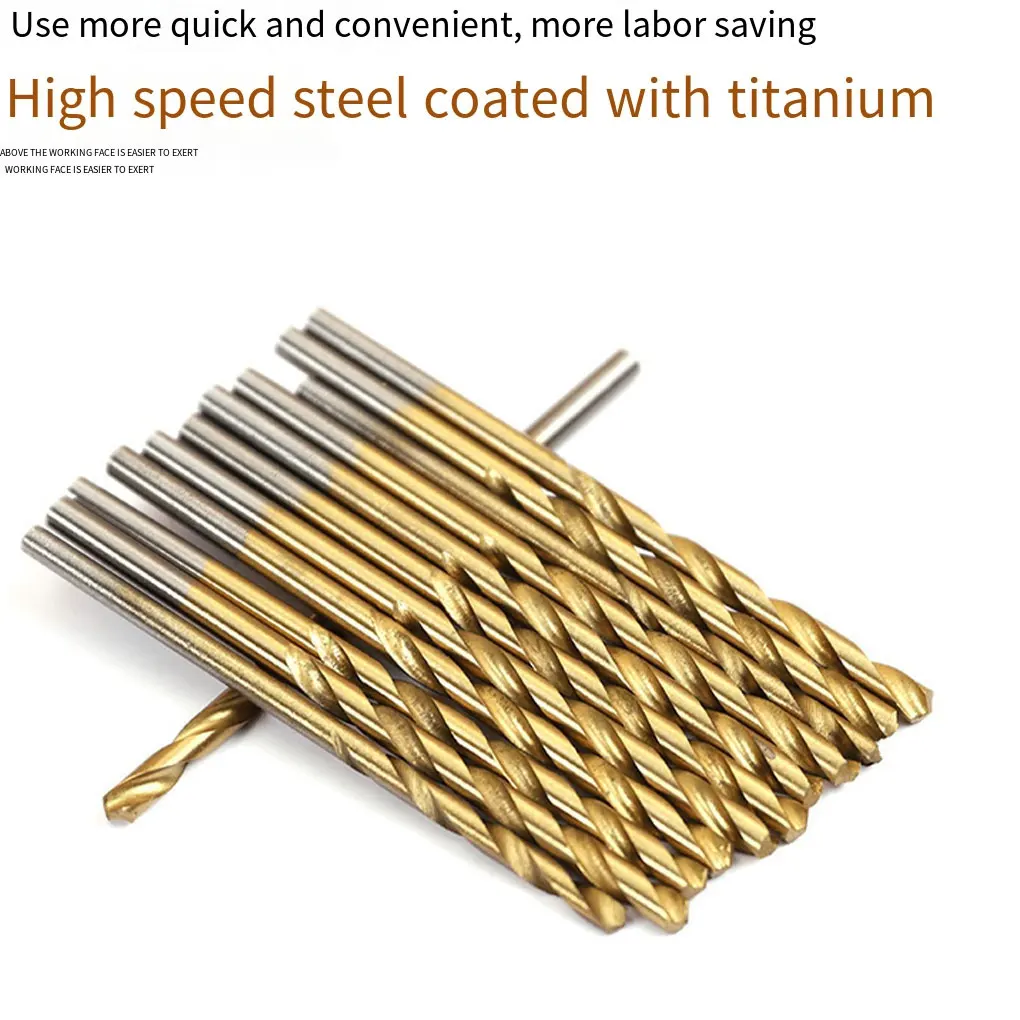 

50 Pieces Twists Drill Bit Woodworking Replacement Punching Puncher