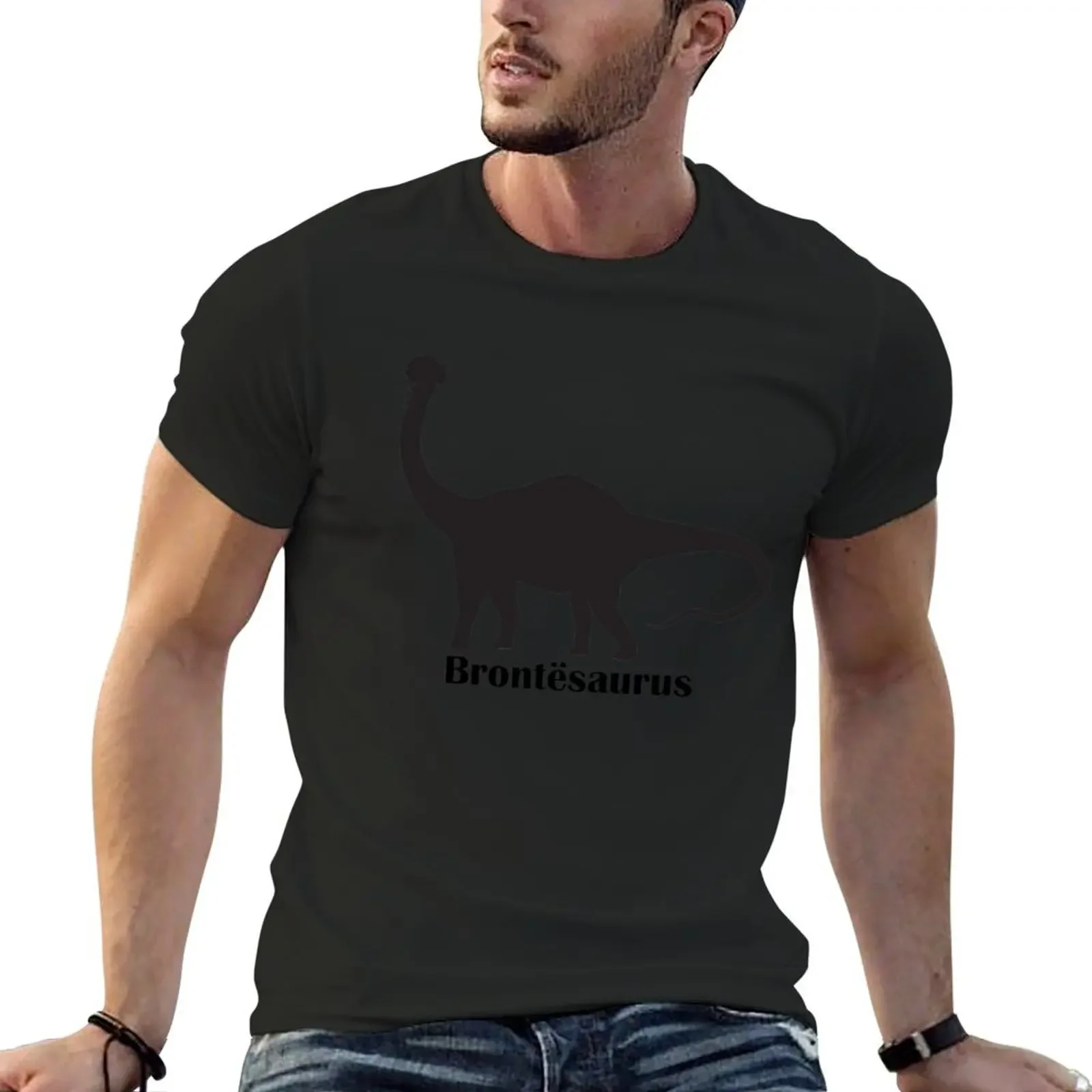 Футболка Bront?saurus корейский модный летний топ футболка с рисунком винтажные