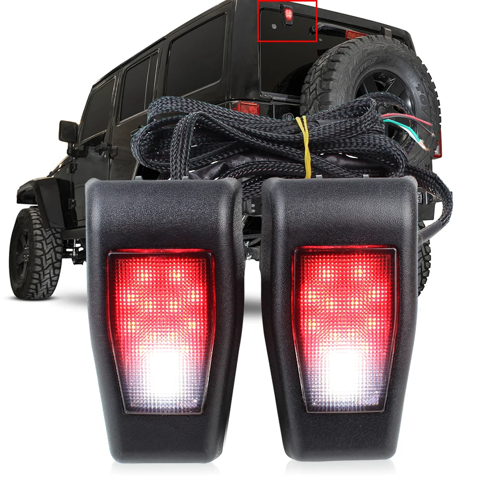 

LED lights New High Rear Brake Light Tailgate 3RD Brake Rear Lamp for Jeep Wrangler Jk 07-17