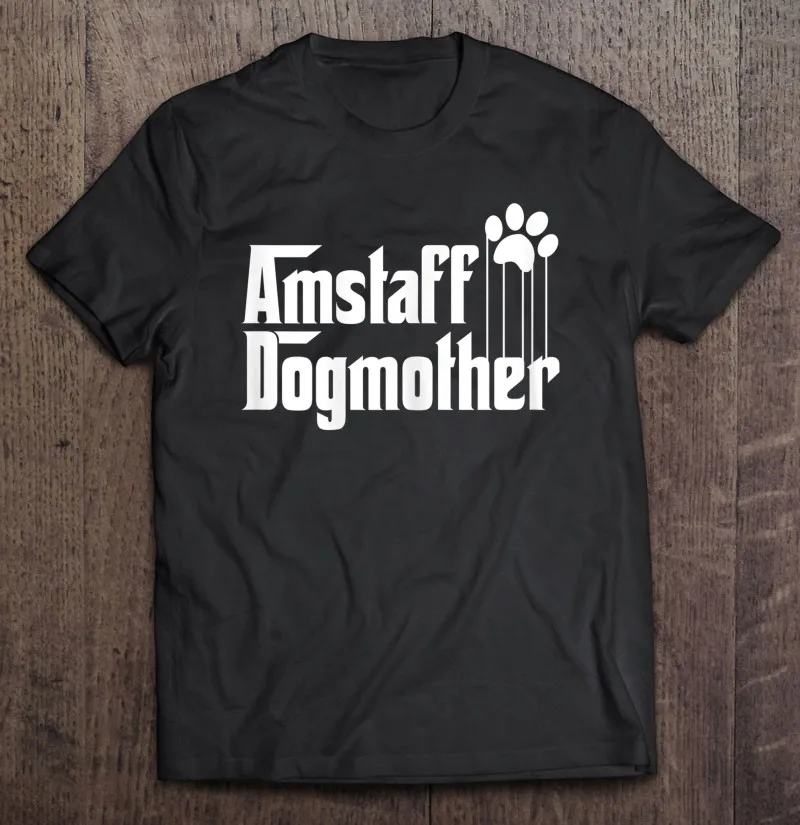 Футболка Amstaff с принтом собаки и мамы блузки футболка собственным дизайном