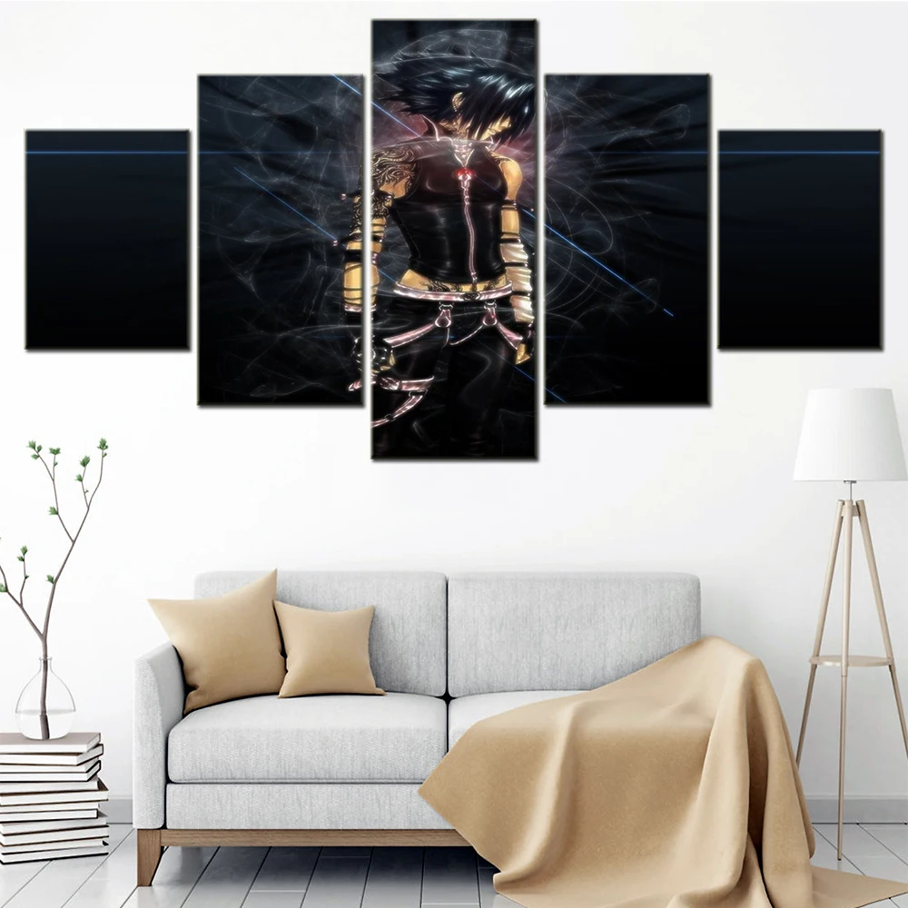 

Posters On Canvas Home Decoration Modern Frame 5 Panel Anime Ninja Character Living Room Wall Art HD Printed Pictures Painting