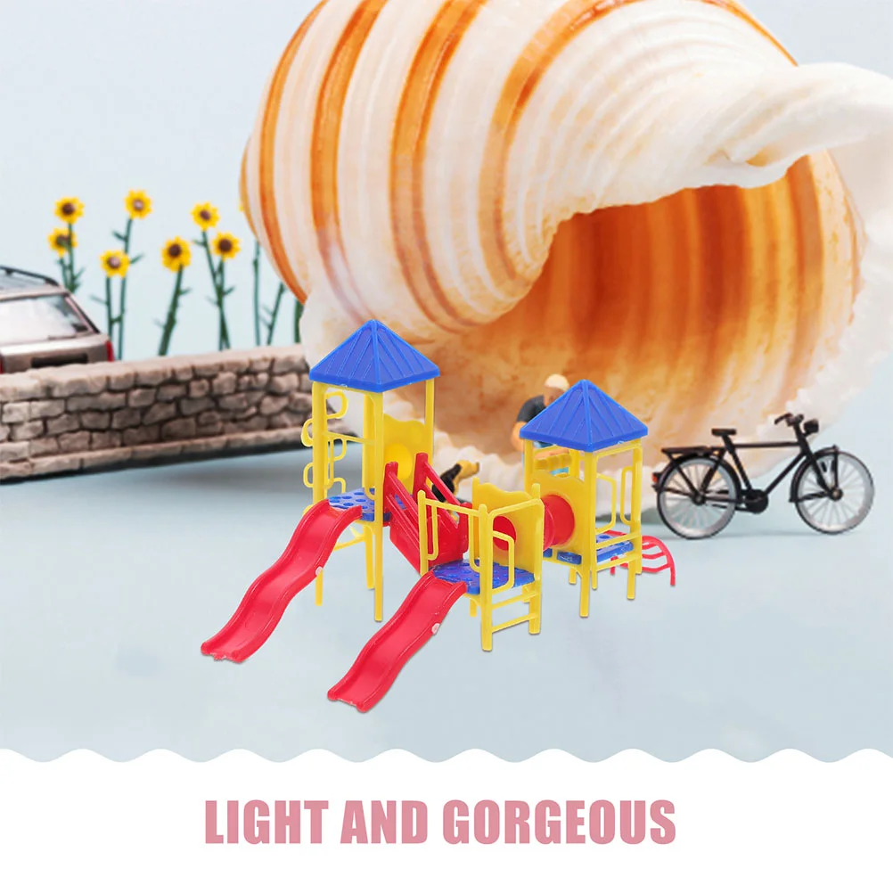 Игрушки мини-домик аксессуары куклы декор настольные украшения горка песочный