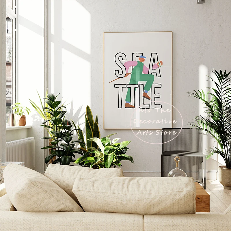 Картина с изображением персонажа Нью-Йорка Бретани из города Сиэтл