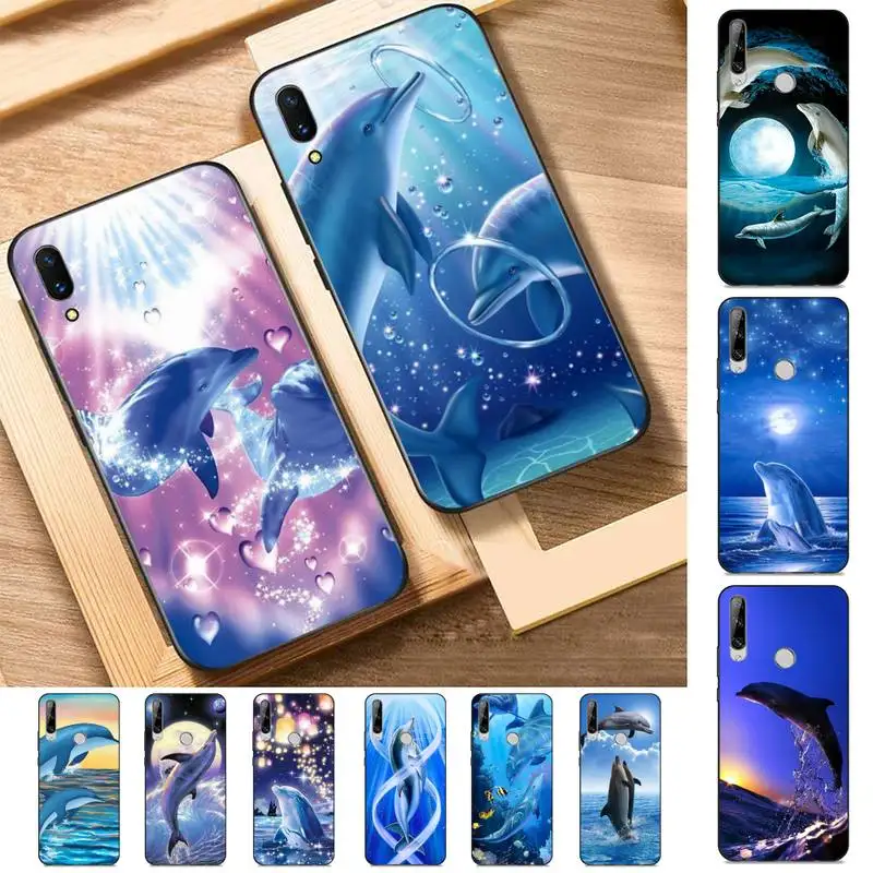 

ocean dolphin Phone Case for Huawei Y 6 9 7 5 8s prime 2019 2018 enjoy 7 plus
