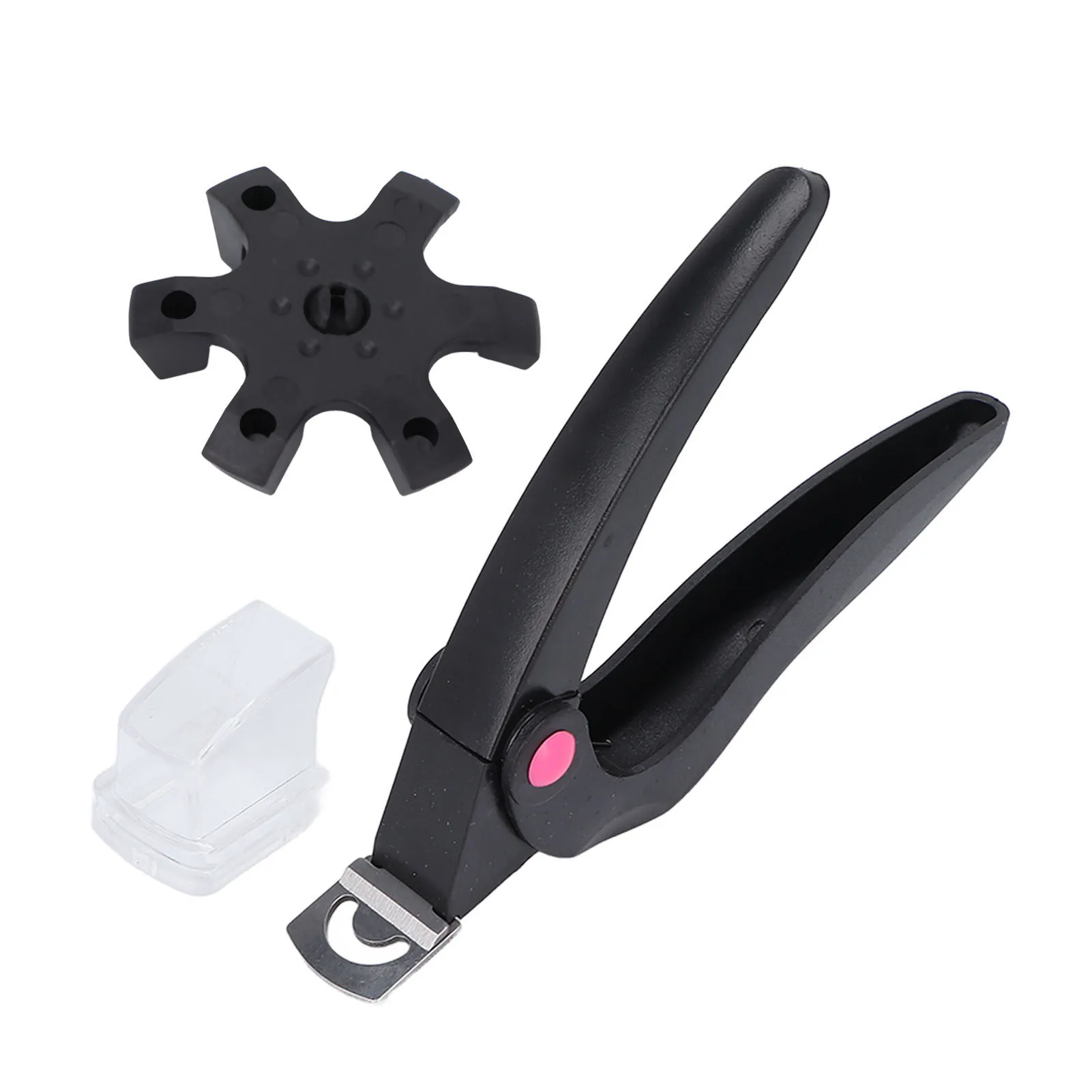 

Nail Tip Cutter Stainless Steel Plastic Cement Handle Sturdy Durable Portable Multifunction Adjustable Nail Tip Clipper