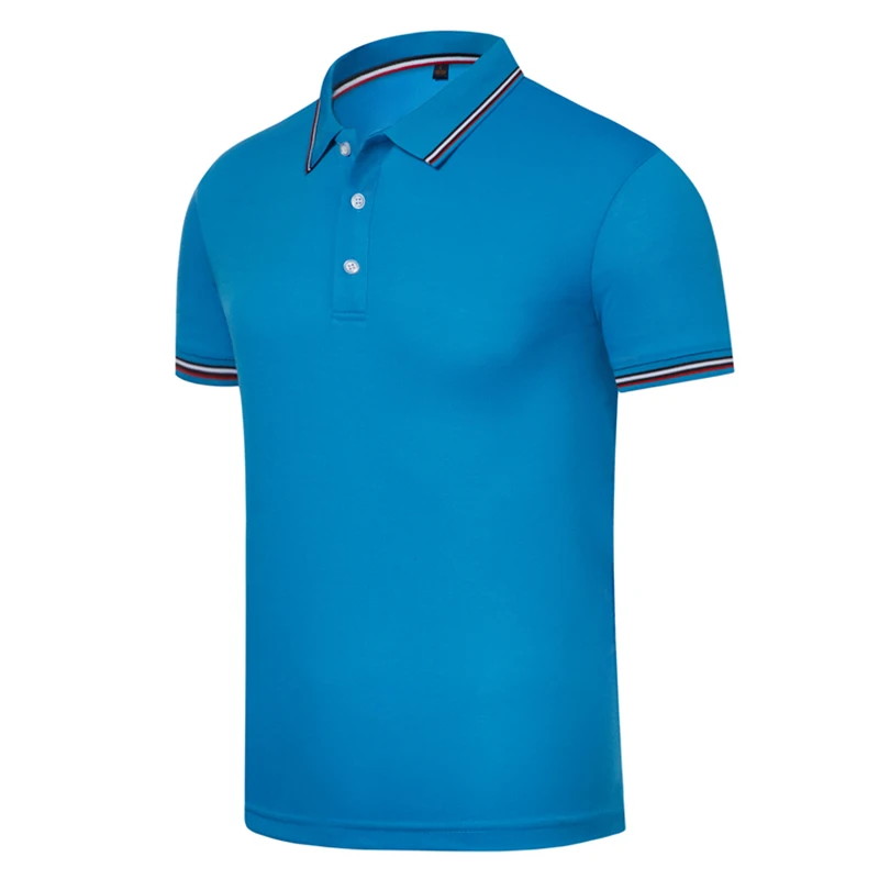 2022 New Fashion Brand Polo Shirt Men's Summer Mandarin Collar Slim Fit Solid Color Button Breathable Polos Casual Men Clothing