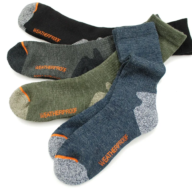 

3PCS Men's Merino Wool Fleece sock Woolen Thermal Warm Winter Athletics Breathable Socks For Male 41-46