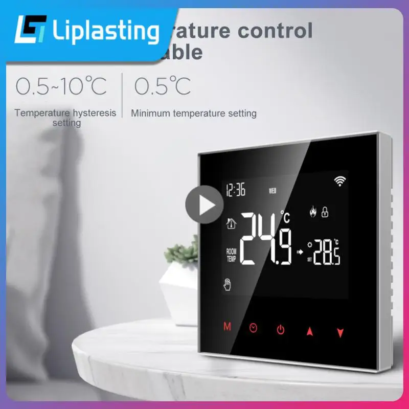 

Electric Floor Temperature Remote Controller App Control Programmable Wifi Smart Thermostat Auto Mode Manual Tuya 3a 16a