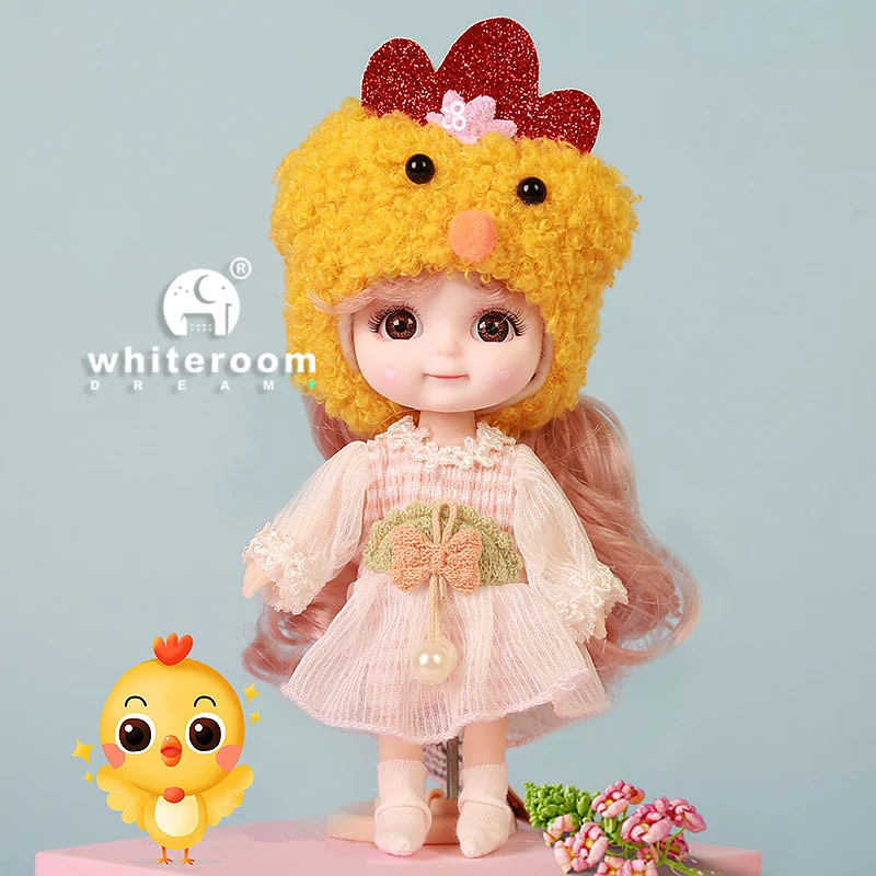 Кукла шарнирная Ob11 мини-кукла для девочек аксессуары одежды животных 1/12 игрушка