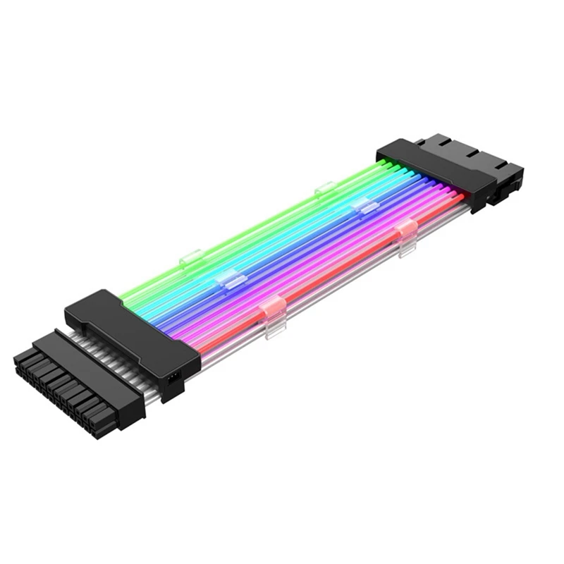 

Addressable 5V 3Pin RGB PSU Power Supply Extension Cable 24Pin Motherboard 6+2Pin Graphics Card Cord