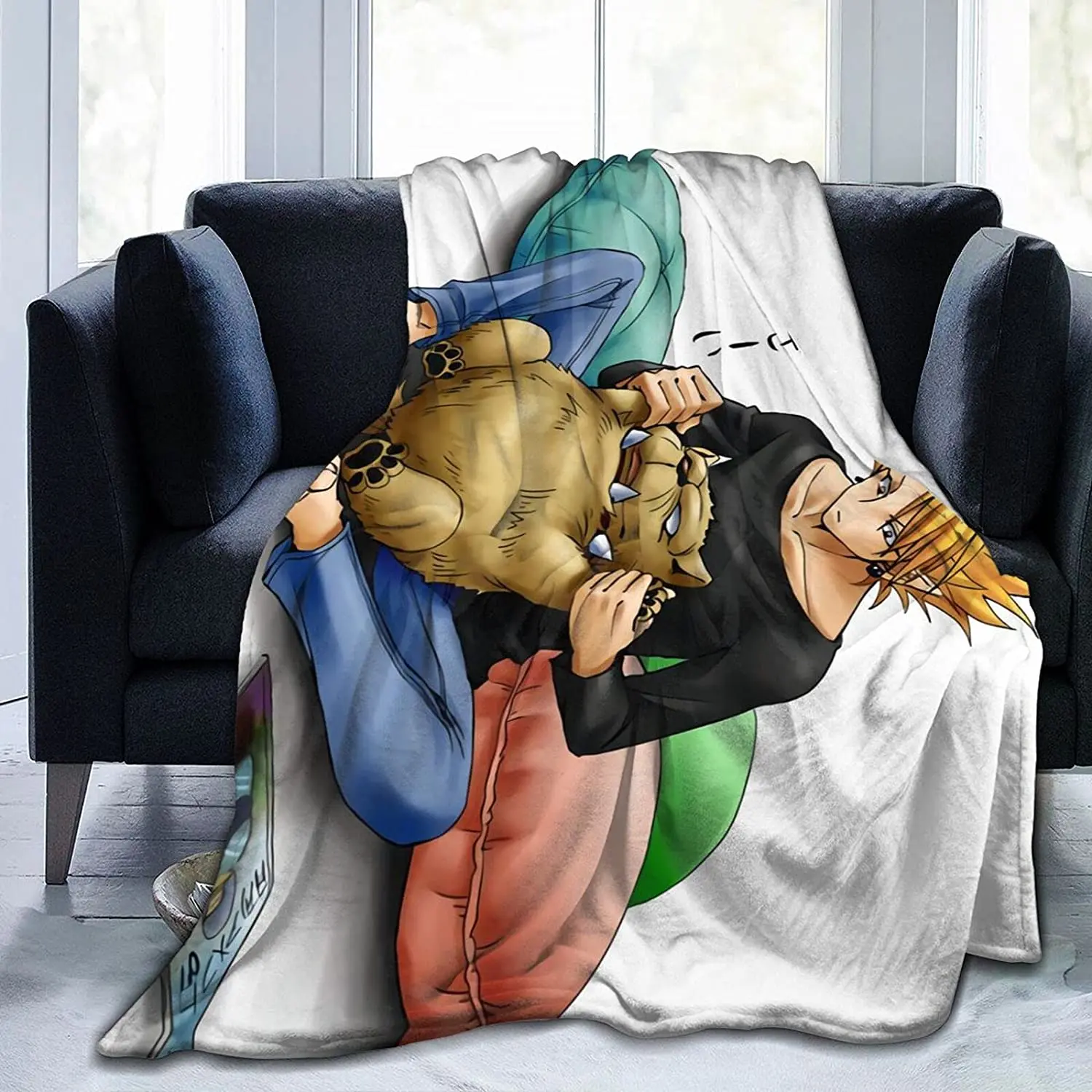 

Yoichi Hiruma Fluffy Soft and Comfortable Blanket, Anime Warm Embrace of Sympathy