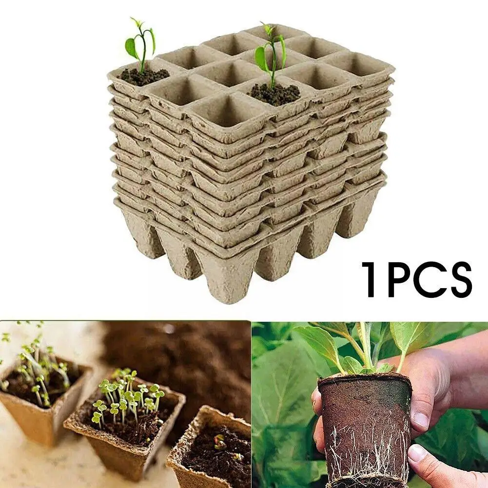 

1pcs 12Hole Biodegradable Paper Pots Tray Starting Pots Starter Garden Eco-Friendly TraysPlant Nursery Seedling Planting Ga U0U4