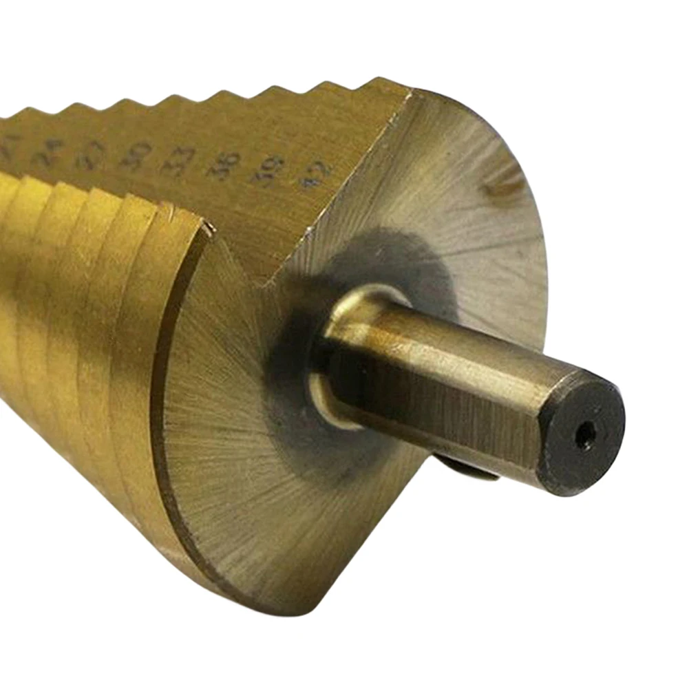 1 шт. 4-42 мм ступенчатое сверло с титановым покрытием HSS дерево металл