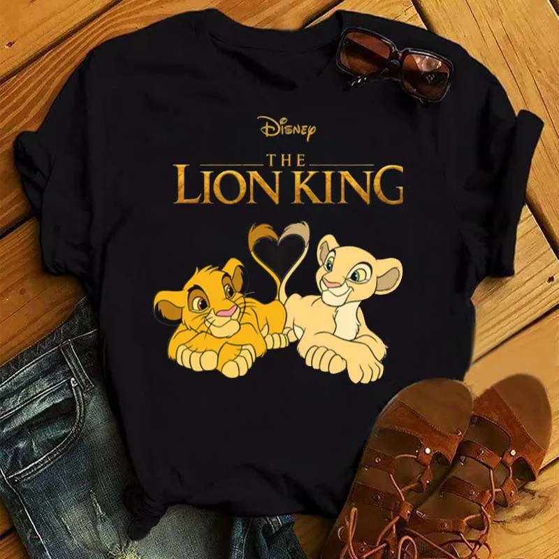 Новая забавная футболка Hakuna Matata женская одежда с рисунком из мультфильма Король