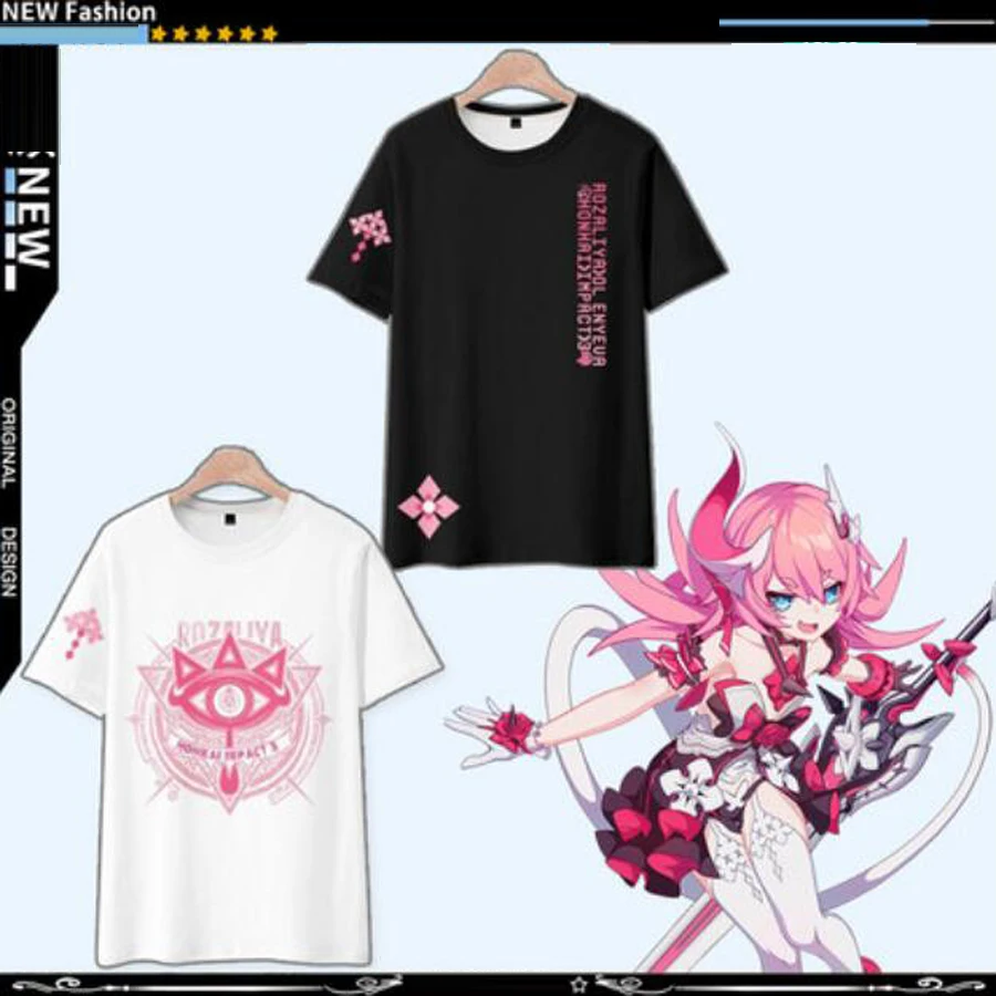 

Honkai Impact 3rd Rozaliya Olenyeva 3D Print T Shirt Women Men Summer Fashion Short Sleeve Funny Tshirt Graphic Tees Cosplay