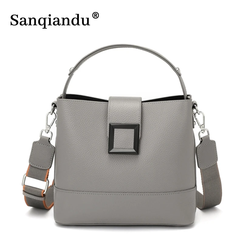 

Women's Handbag Luxury Brand 2022 Fashion Genuine Leather High Capacity Crossbody Shoulder Bags Lady Messenger Bag Female Totes