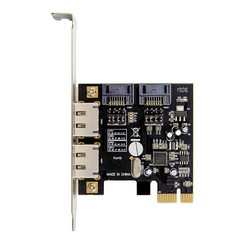 

Плата расширения PCIE ESATA SATA III, PCI-E до SATA3.0, 6 ГБ/сек. PCI-E Express, адаптер ASM1061 для ПК