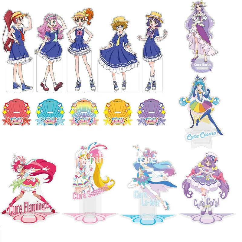 

Anime Precure Pretty Cure Figure Doll Cure Black White Dream Shiny Luminous Acrylic Figura Stand Model Cosplay Toy Gift