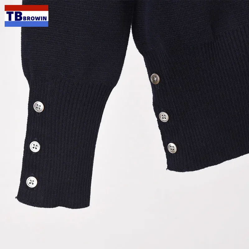 TUCH BLUMM TB Sweaters Men Clothes Vintage Harajuku Oversized Tops Fashion Pullover Streetwear Korea Thom Stripe Sweater
