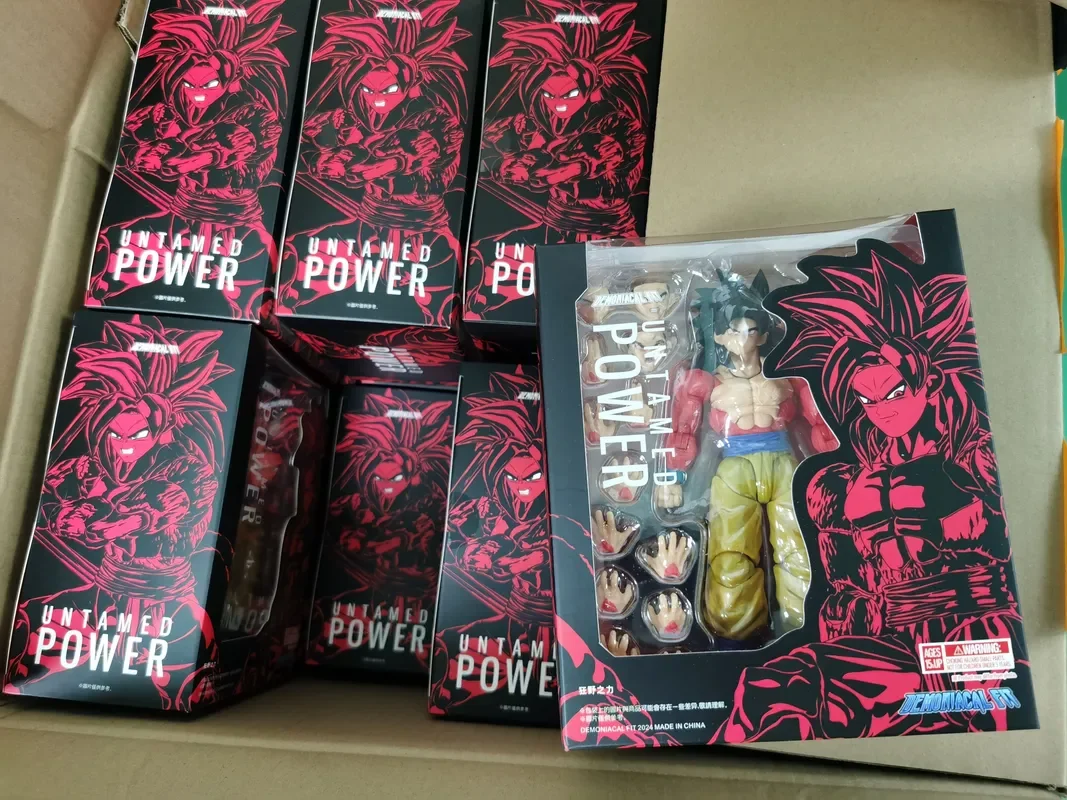 Фото 22 см Demoniacal Fit Dragon Ball Z Goku Ssj4 Фигурка Shf Super Saiyan 4 Untamed Power Goku Фигурка Игрушки Подарки на день рождения №4