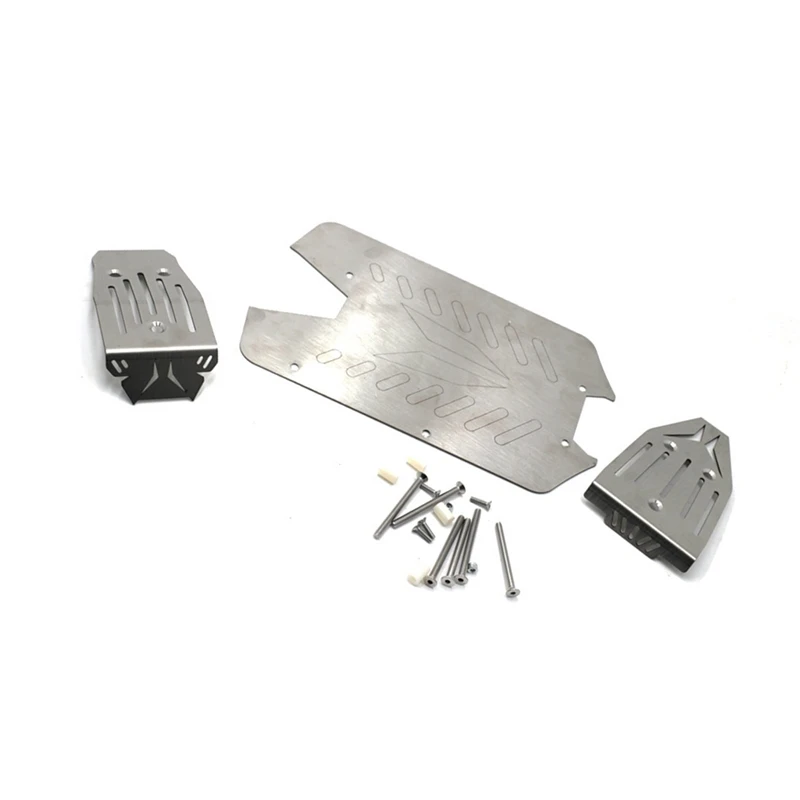

Stainless Steel Chassis Armor Front Rear Protector Skid Plate For 1/10 Arrma VORTEKS Big Rock RC Car Upgrade Parts