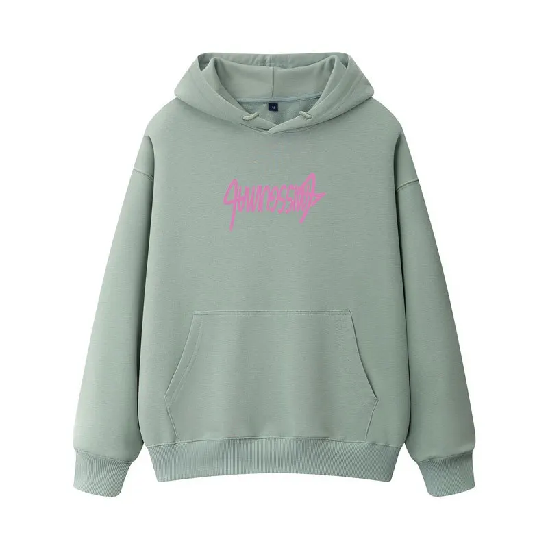 

The new hoodie fashion brand off-shoulder hair circle hoodie popular hoodie for men and women white