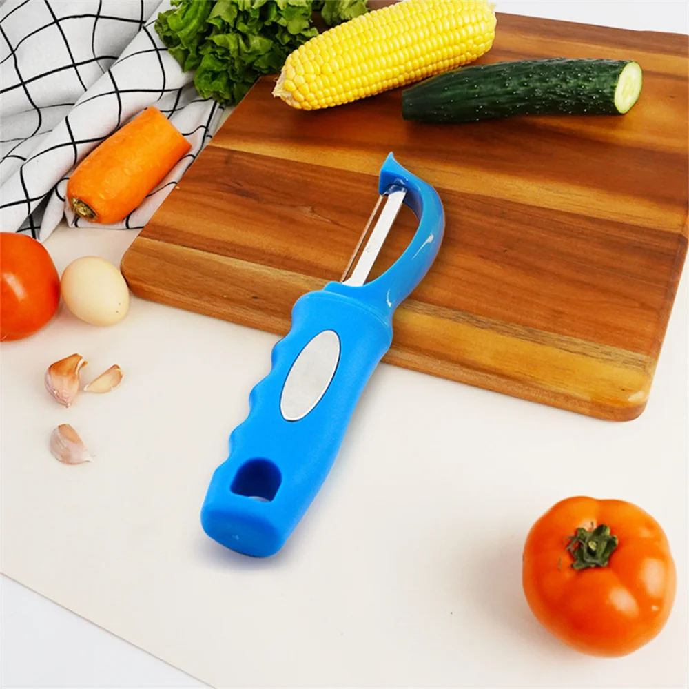 

3 In 1 Kitchen Gadgets Peeling And Slicing Household Kitchen Tools Carrot Peeler Peeling Tool Random Color Stainless Steel Sharp