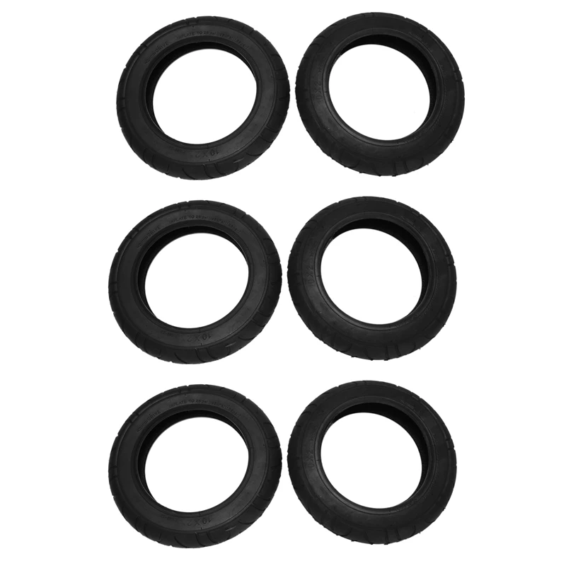

6Pcs For Xiaomi Mijia M365 10 Inch Electric Scooter Tire 10 X 2 Inflatable Solid Tire Wanda Tire