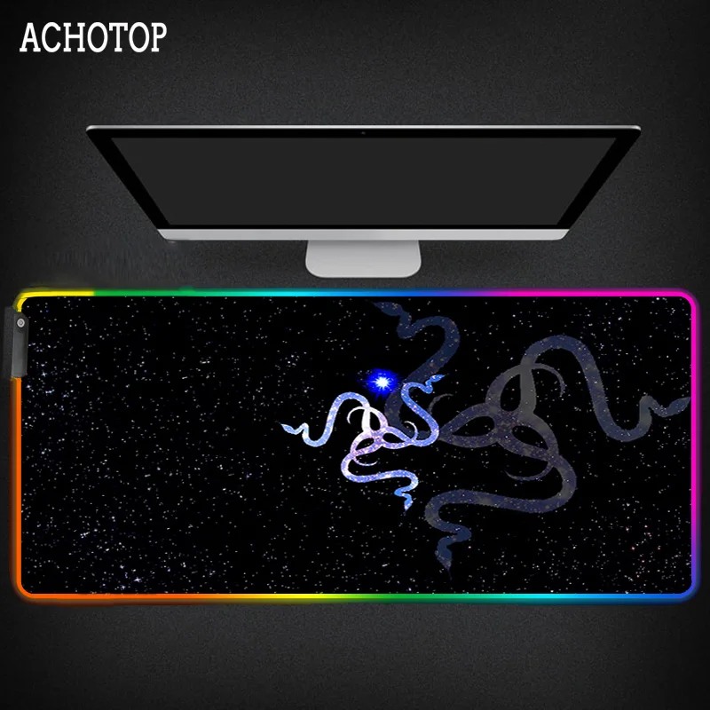 

Razer Gaming Mouse Pad Large Mouse Pad Gamer Computer Mousepad Desk Mat PC Mouse Carpet XL Mause Mat Keyboard Pad Accessories