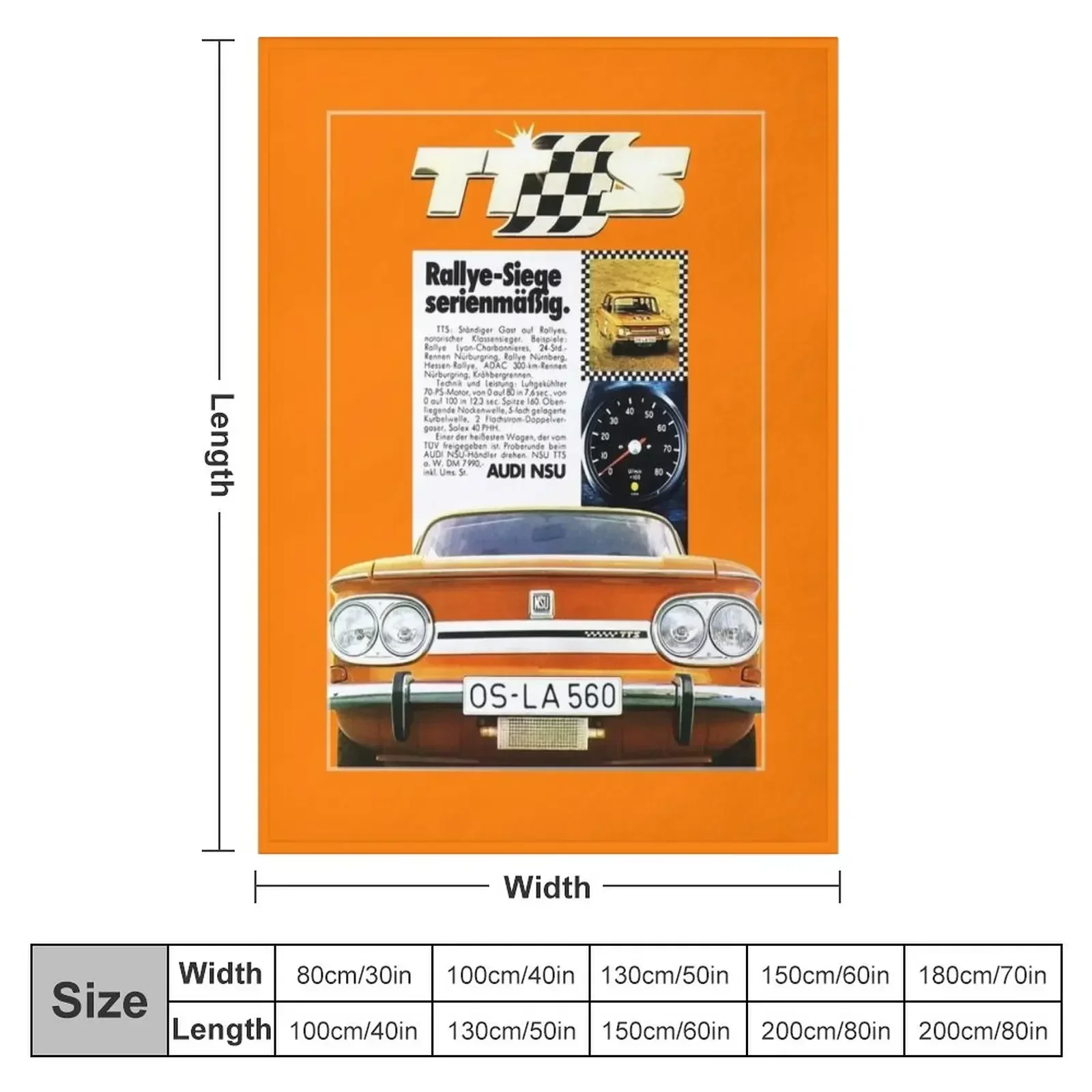 Одеяло NSU PRINZ TT / TTS Волосатые утяжеленные одеяла